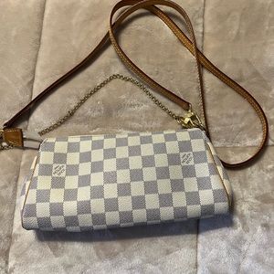 LV crossbody Eva, Damier Azur